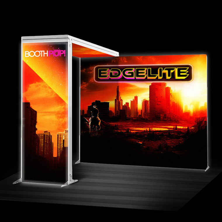 Edgelite 10x10 Backlit Trade Show Booth Kit Backdrop & Arch SEG Display