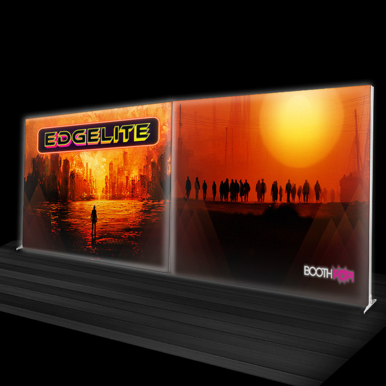 Edgelite 20ft. Backlit Trade Show Booth Backdrop Wall Kit SEG Display Edgelite 20ft. Backlit Trade Show Booth Backdrop Wall Kit SEG Display