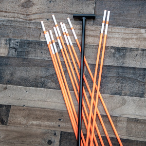 26" Advanced Polymer Hollow Marking Stakes w/ Installation Tool *DOUBLE REFLECTIVE* 26" Advanced Polymer Hollow Marking Stakes w/ Installation Tool *DOUBLE REFLECTIVE*