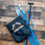 36" blue double reflective marking stakes with installation tool & carrying pack