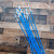 46" blue double reflective marking stakes