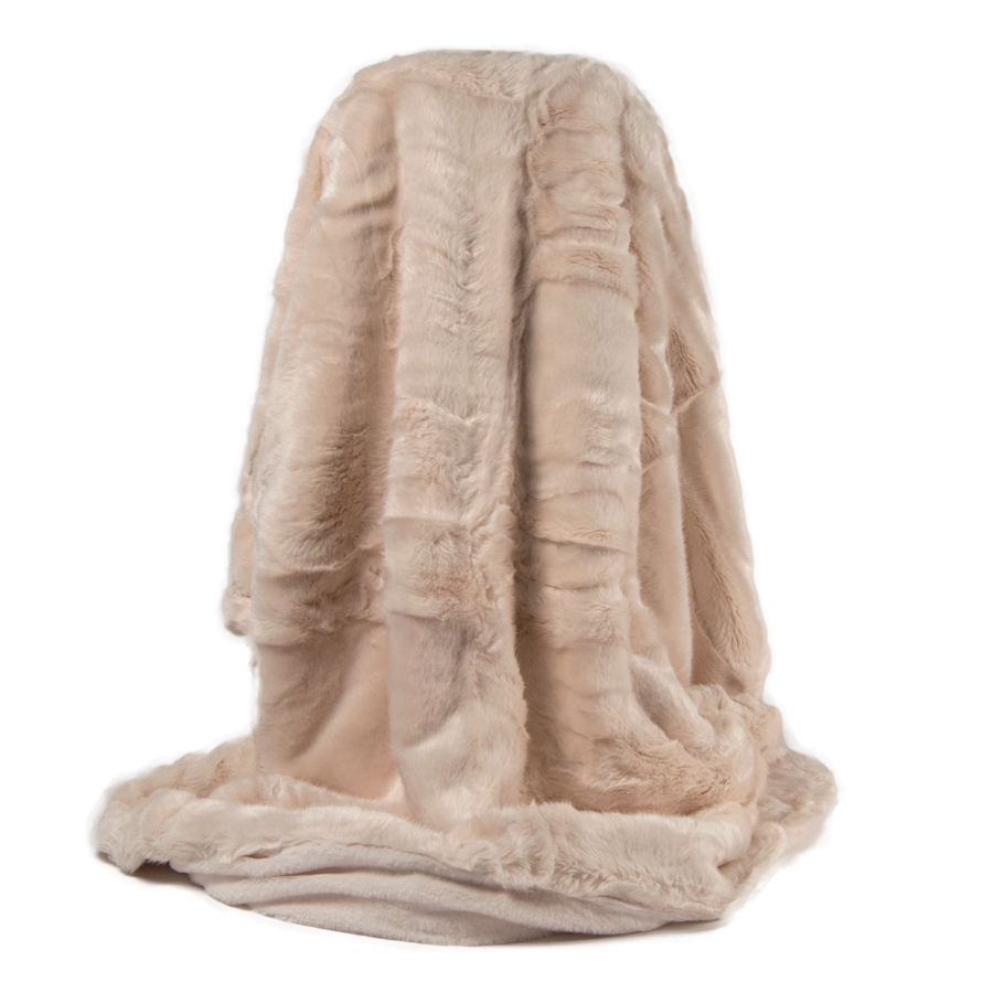 Faux Rabbit - Cream | Faux Fur Throws | Between The Sheets