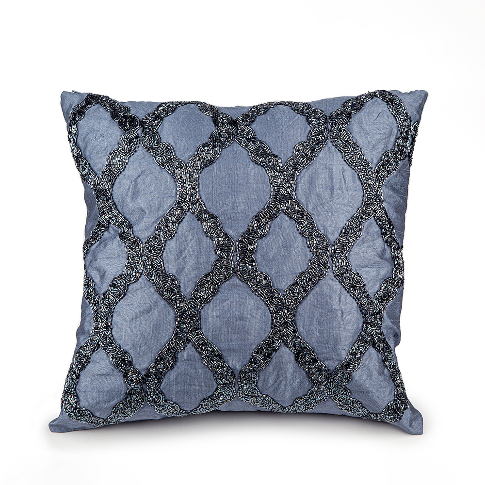 Beaded Grid Decorative Pillow Between The Sheets