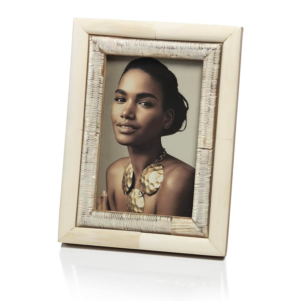Oyster white bone & shagrin frame - Between The Sheets