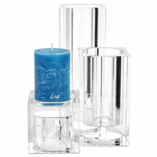 Double Squared Candle Holder