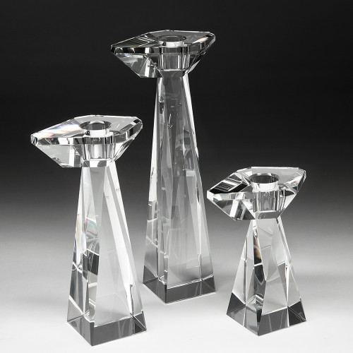 Winged Faceted Candle Holder