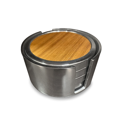 Teak Coaster Set