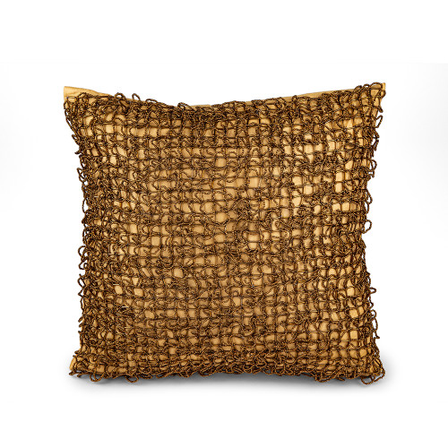 Interlock Beaded Decorative Pillow