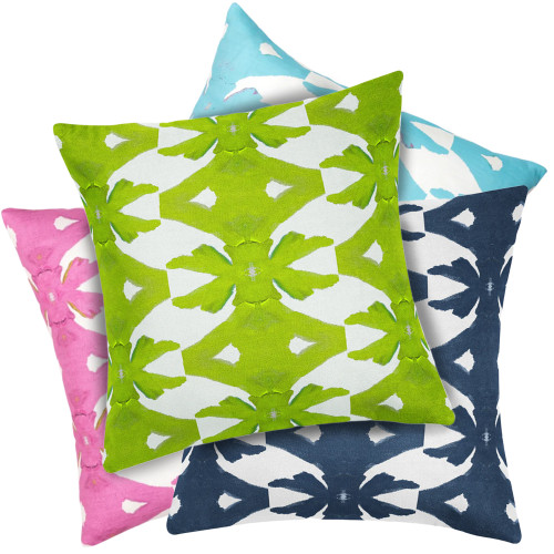 Palm Linen Decorative Pillow