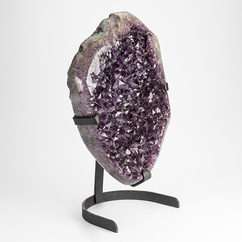 Amethyst Geode Sculpture on stand 18"x25"