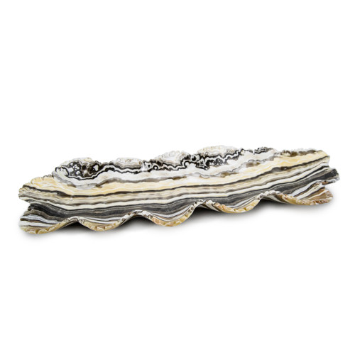 Zebra onyx tray