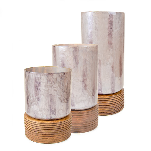 Brush Strokes Wood Base