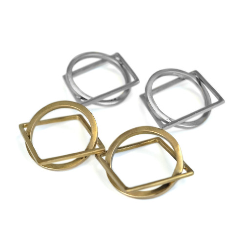 2D-3D Brass Napkin Ring