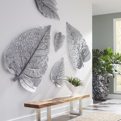 Birch leaf wall art