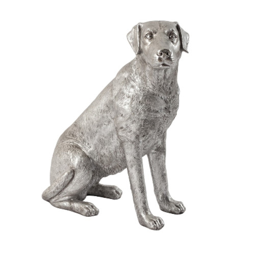 Labrador sitting sculpture