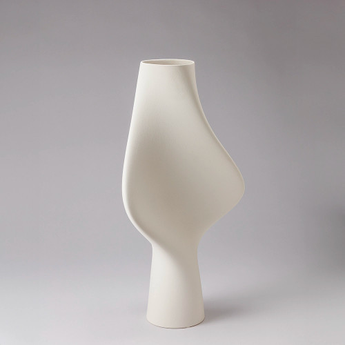Elegy Vase- white chalk