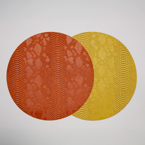 Dragon reversible round placemat