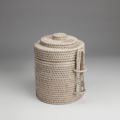 Rattan round ice bucket 