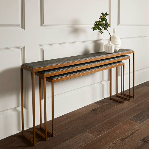 Greystone console table