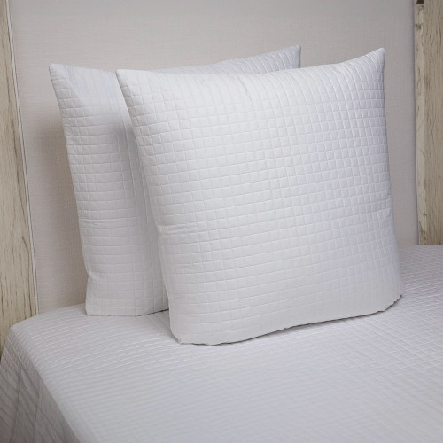 Quilted squares coverlet