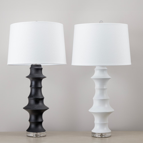 Mango Wood twisty lamp