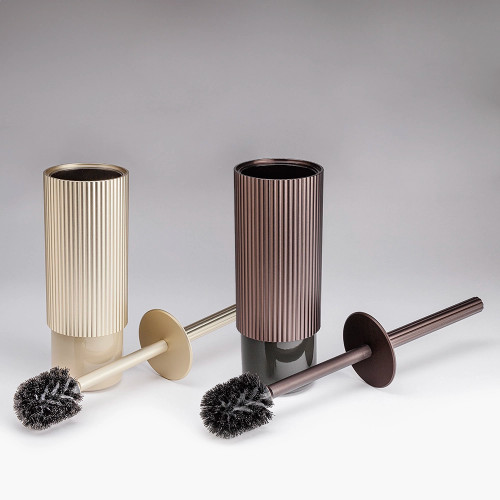 Ridged toilet brush