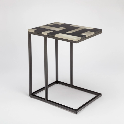 Geometric sofa table