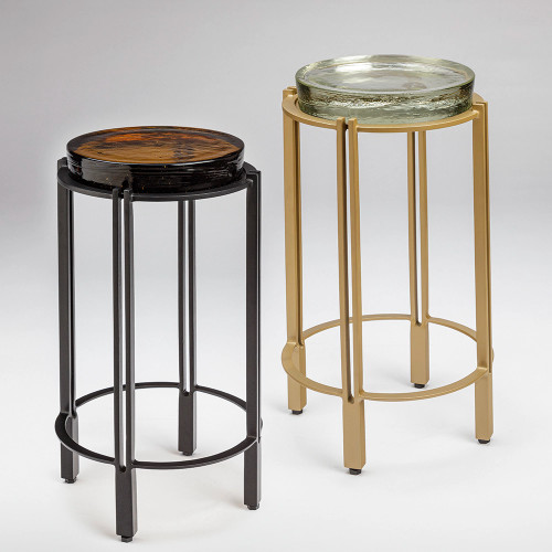 Glass top cocktail table