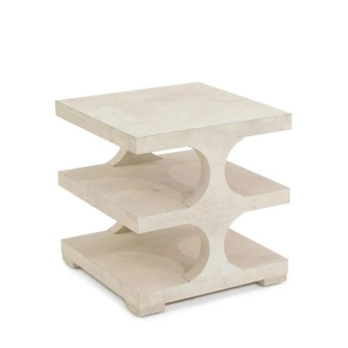 Lotus 3-tier end table