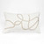 Ribbon Crystal Beaded Decorative Pillow