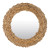 35" Knotted Natural Fiber Round Mirror
