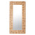 Large Leaning Rattan Mirror