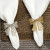 Beaded bow napkin rings