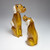 Large Murano Dog - Amber Gold