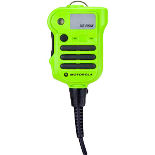 Motorola NNTN8203A Green XE RSM Lapel Microphone with Standard Cable