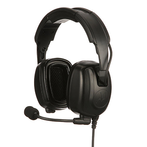 Motorola PMLN7465A Heavy-Duty, Over-the-Head Headset With Noise-Canceling Boom Microphone