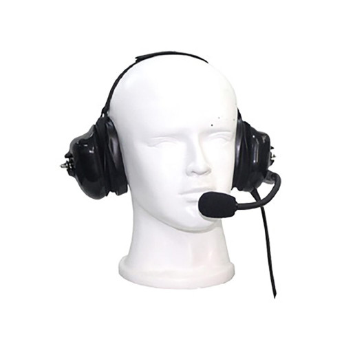 Dual Muff with Dynamic Microphone for ICOM ICF11/14/3021//3013/3103/3003, IC-F1000/2000, is Attached with Screws to the Radio