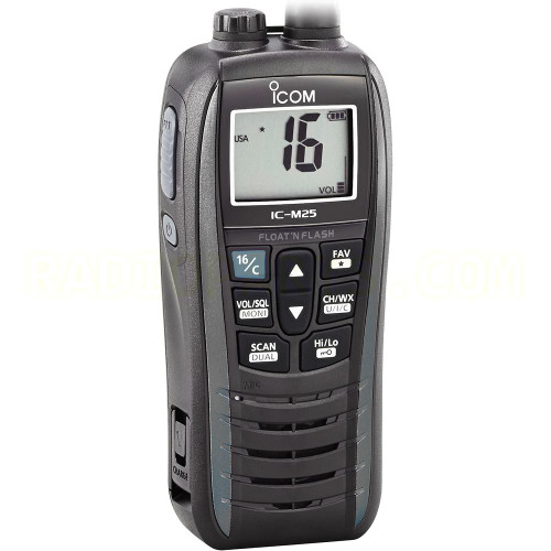 Icom IC-M25 5W Floating Marine VHF Radio in Gray