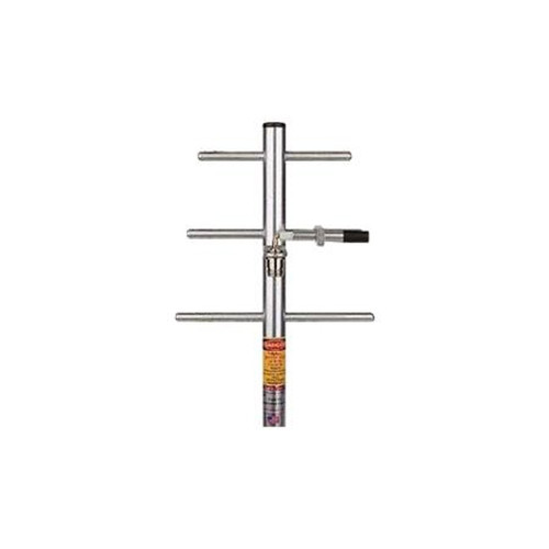 TE Y8063 806-896 Mhz 6dB Aluminum Finish Yagi.3 Element.300 Watt.50 Ohms.Direct N Female Termination.Stainless Steel Mounting Hardware Included