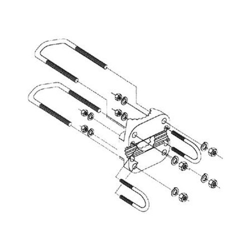 KATHREIN MKPX-10 Mounting Kit for a 3-1/2" Mast