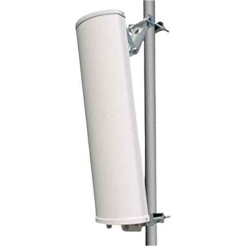 L-COM HG2414DP-090 2.4-2.5 Ghz Dual Polarized, Dual Feed Sector Panel Antenna, 14 Dbi, 90 Degree Horizontal Bw, N Female Connectors, 0-10 Mech Dt, Mtg
