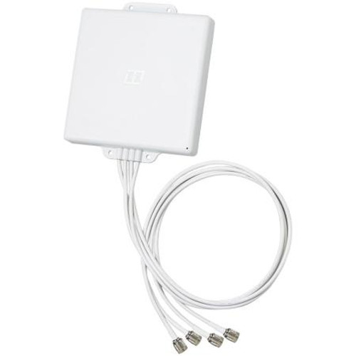 L-COM HG245808DP-4RTP36 2.4/4.9-5.8 Ghz Four Element Dual Polarized Flat Panel Antenna- (4) Reverse Polarity TNC Plug Connectors 36" Pigtail Length