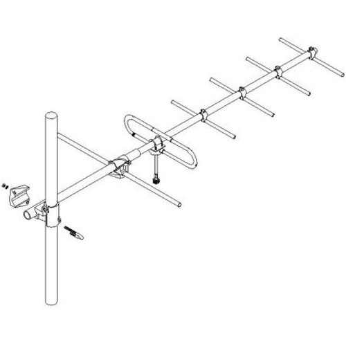 SINCLAIR SY206-SF5SNM(E) 167-174 MHZ 6 Element Yagi.9.5dB Gain, 250 Watt.Includes Harness W/ N Male Term.and Mounting Hardware