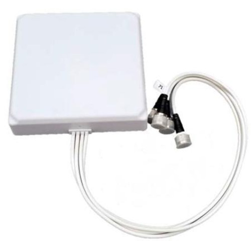 2.4/5GHz M6080060DP33607 8/6 Dbi Patch Antenna with 4 X N Males and Articulating Mount Exact Equiv.to Meraki ANT-25 Antenna