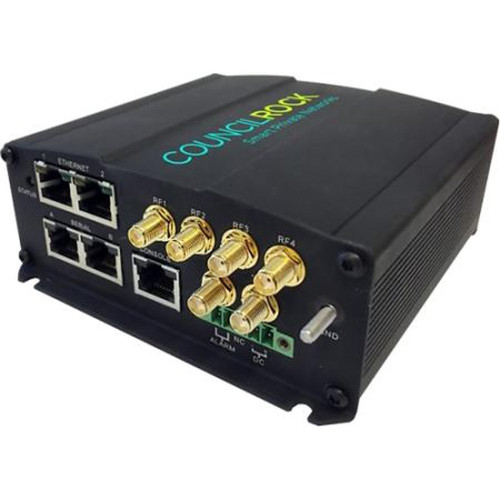 COUNCIL E1500-8 ROCK Telig E1500 Industrial Router, 1 Lte, Cat 6, Dual Sim, Verizon At&t,anterix B8