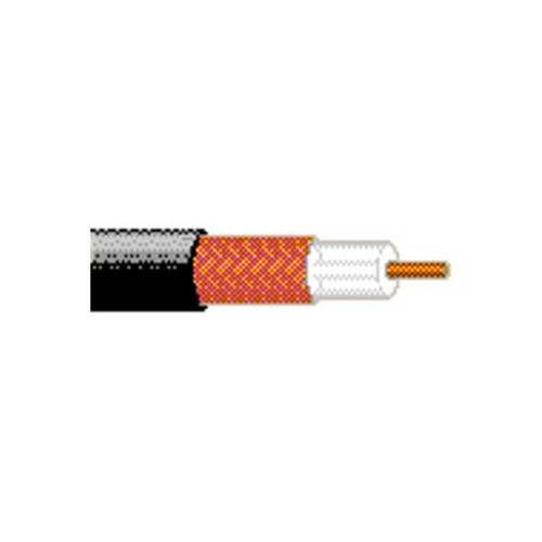 BELDEN 9201-500 RG58/U Black Coax.53.5 Ohm Solid Center Conductor, 78% Shield Coverage, 66% Vel.of Prop.16dB loss/100'@ 900 Mhz.500 Foot Reel