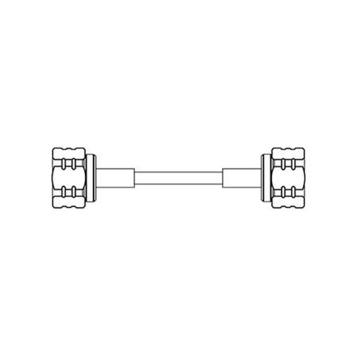 COMBA JS-4M4M6F-B141 Jumper, 4.3-10M/4.3-10M, 6FT, DC-6GHz, 0.141 Blue Jacket, Plenum Rated