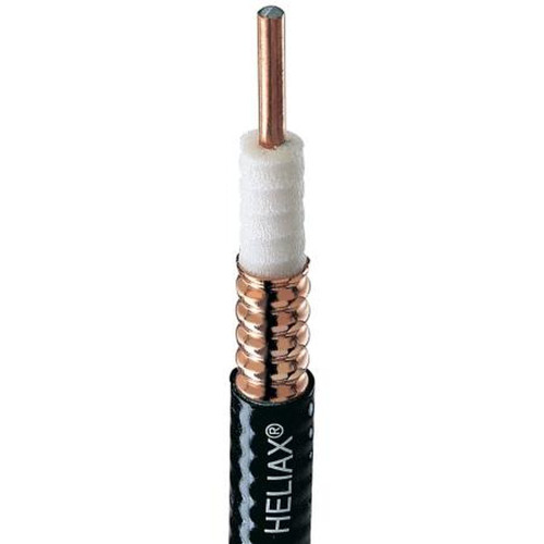 COMMSCOPE LDF4RK-50A LDF4-50 1/2" Fire Retardant Foam Dielectric Cable.Black, 50 Ohms, Corrugated Copper Outer Conductor, Copper-Clad Aluminum Center