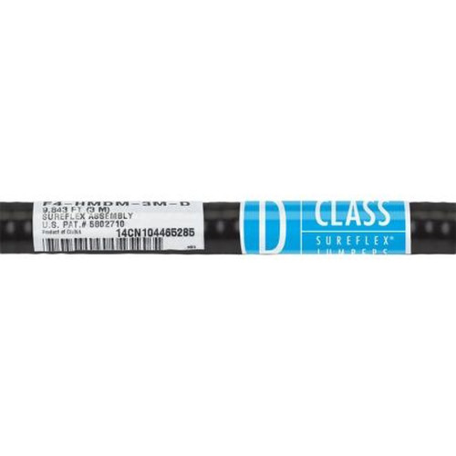 COMMSCOPE L4R-HMHM-3M-D LDF4RK-50A Sureflex Jumper with Interface Types 4.3-10 Male and 4.3 -10 Male, with Black Non-Halogenated Fire Retardant
