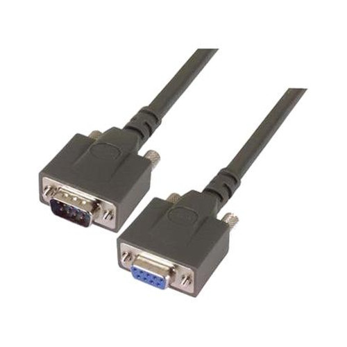 L-COM CPMS9MF-50 Heavy Duty D-Sub Cable, DB9 Male / Female, 50.0 Ft